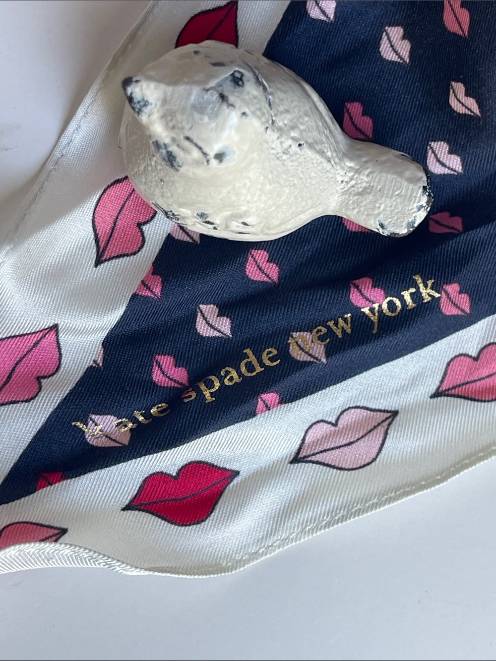 Kate Spade ♠️ 100% Silk Scarf - Picture 5 of 12